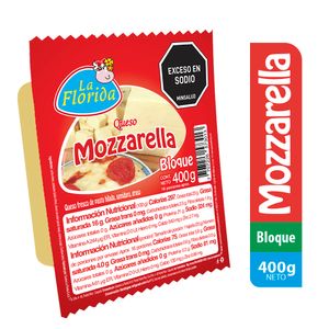 Queso mozzarella La Florida x400g