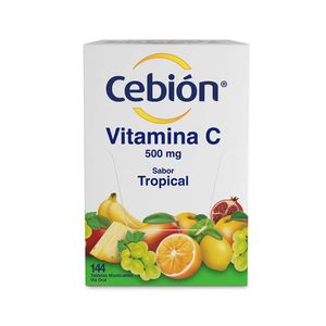 Tabletas Cebión masticables tropical x144und