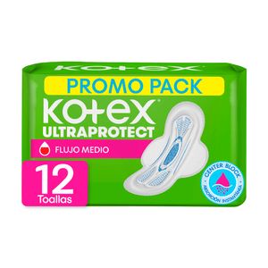 Toallas femeninas Kotex normal x10und + 2und