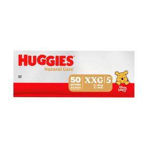 Pañales Huggies natural care xxg x50und