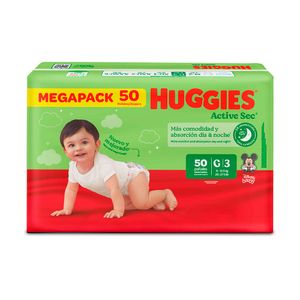 Pañales Huggies Active Sec 3/G Disney x50und