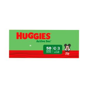 Pañales Huggies Active Sec 3/G Disney x50und