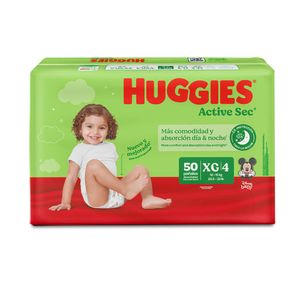 Pañales Huggies Active Sec 4/XG Disney x50und