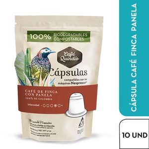 Cápsulas Quindío café panela x10und x50g