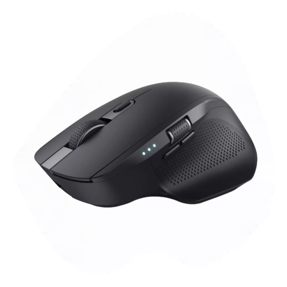 Mouse Trust Ozaa+ Inalambrico Multidispositivo Recargable Negro