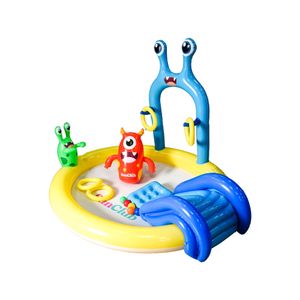 Piscina Inflable Diseño Monstruo con Accesorios de Juego