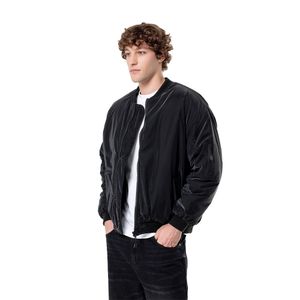 Chaqueta Acolchada en Poliéster Silueta Amplia Masculino Aimac Gef