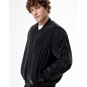 Chaqueta Acolchada en Poliéster Silueta Amplia Masculino Aimac Gef