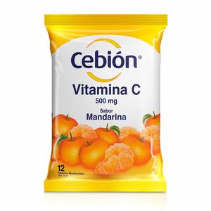 Vitamina C Cebión mandarina x12 Tabletas x500mg