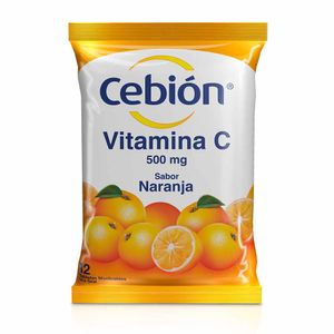 Vitamina C Cebión naranja x12 Tabletas x500mg