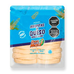 Arepas Don Maíz queso doble crema x20und x500g