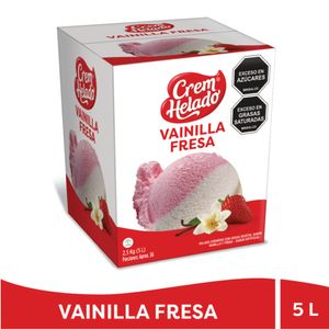 Helado Crem Helado vainilla fresa x5l