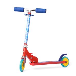 Patineta Scooter Folding Junior 2Ruedas Azul Roja - Spiderman