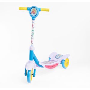 Patineta Scooter Kids Light 3Ruedas Lila Azul - Barbie