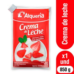 Crema Leche Alquería Bolsa x850 grs