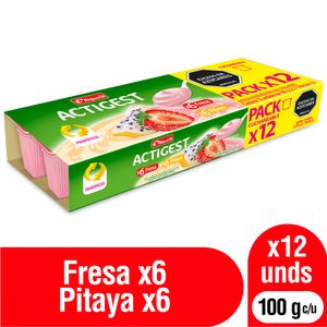 Alimento Lácteo Actigest Surtido x12 Und x100 grs