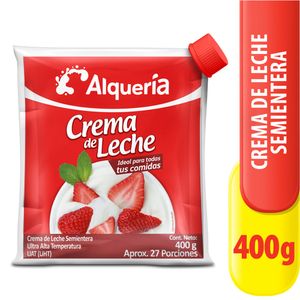 Crema Leche Alquería Bolsa x400 grs