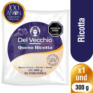 Queso Ricotta del Vecchio x300 grs