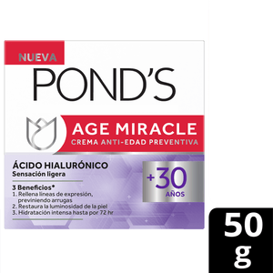 Crema Antiedad Preventiva con Acido Hialuronico +30 Años 50gr