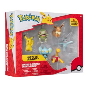 Figuras De Batalla Multipack X6 Pikachu Eevee 5Cm - Pokemon