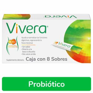 Vivera Probióticos Favorece el Equilibrio de la Flora Intestinal Sobres 8 Und