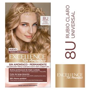 Tinte Excellence nudes 8u rubio claro universal x231g