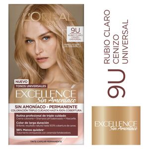 Tinte Excellence Nudes 9U Rubio Claro Cenizo x117.5ml