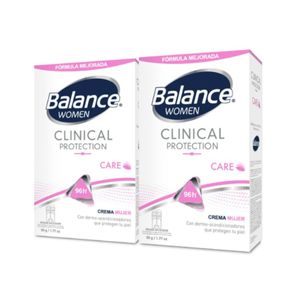 Desodorante Balance Crema Clinical Care Mujer 2x50 gr