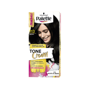 Shampoo Palette Tone Cream 113 Negro Sin Amoniaco