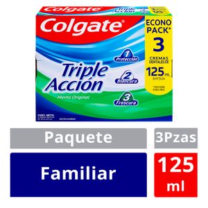 Crema Dental Colgate Triple Acción x3und x125ml