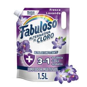 Limpia Pisos Fabuloso Alternativa al Cloro Fresca Lavanda 1.5 lt