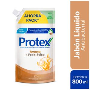 Jabón Liquido Manos Protex Avena 800ml