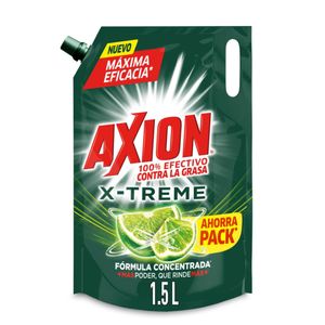 Lavaplatos líquido Axion Xtreme 1.5L Doypack