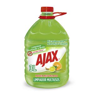 Limpia Pisos Ajax Bicarbonato Naranja Limon 3L