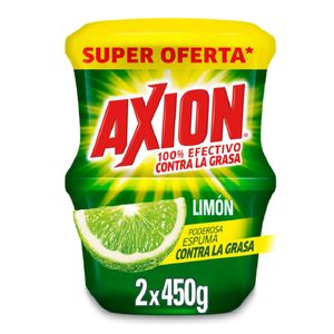 Lavaplatos en Crema Axion Limon 450 grs X 2Und