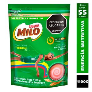 Alimento Milo en polvo bolsa x1100g