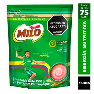 Alimento Milo en polvo bolsa x1500g