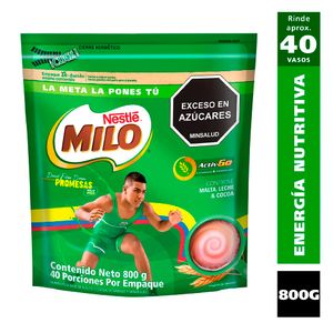 Alimento Milo en polvo bolsa x800g