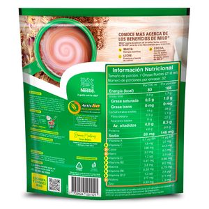 Alimento Milo en polvo bolsa x800g