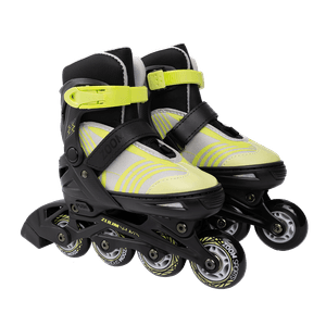 Patines En LInea Electric V2 Chasis Aluminio TallaS Ajustable30-33 4Ruedas Negro Limon - Zoom