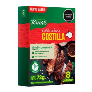 Caldo de Costilla Knorr x8 Cubos x72grs