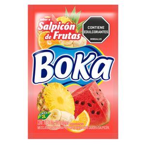 Refresco Boka en Polvo Salpicon Rinde 2lt x10grs