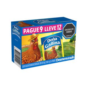 Caldo de gallina Doña Gallina pague 9 lleve 12 x108g