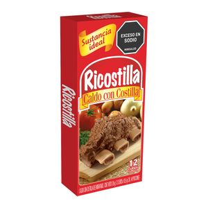 Caldo con costilla Ricostilla cubos x12und x126g