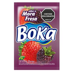 Refresco Boka en Polvo Fresa Rinde 2lt x10grs