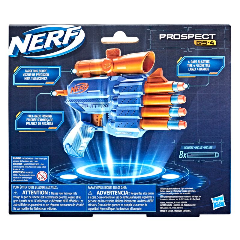 Lanzador Nerf Elite 2.0 Prospect QS-4 - Tiendas Jumbo