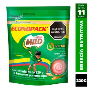 Alimento Milo Activ-Go Econopack Doypack x220 grs