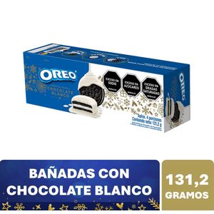 Galleta Oreo cobertura chocolate blanco x131g