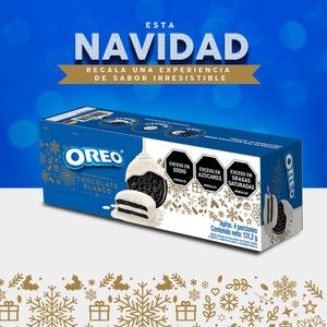 Galleta Oreo cobertura chocolate blanco x131g