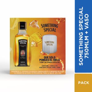 Whisky Something Special x750ml + 1 Vaso